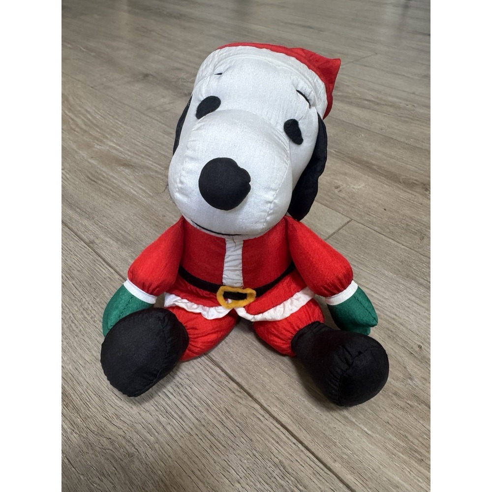 Christmas‎ Santa Snoopy Whitman's Plush 6.5"  Stuffed Animal Peanuts